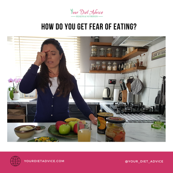 How do you get fear of eating?